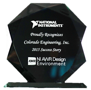 National Instruments NI AWR Design Environment Award